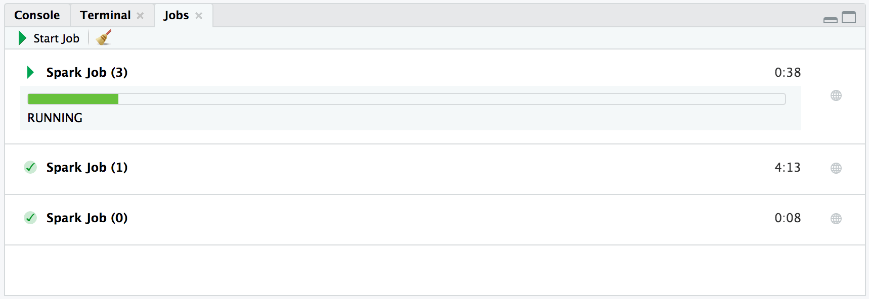 RStudio monitoring sparklyr job