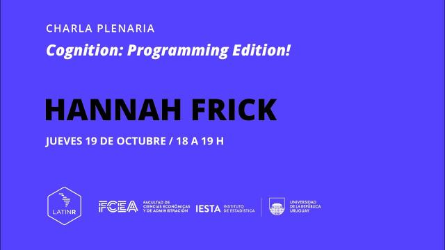 Latin R Charla plenaria Hannah Frick